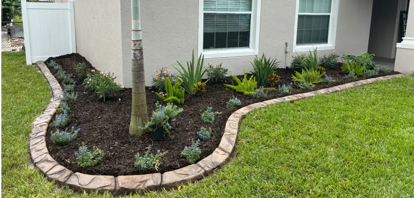Professional concrete landscape curbing by Curb Daddy Customs
